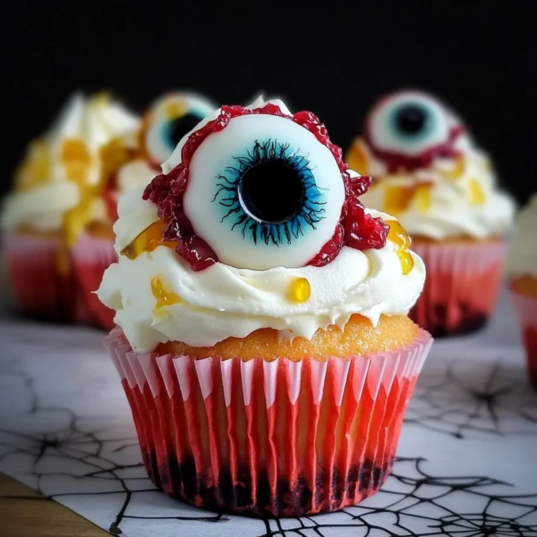 Halloween Augapfel Cupcakes