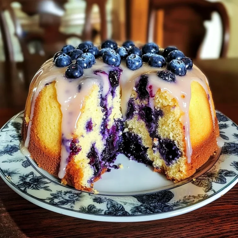 Lemon Blueberry Pound Cake