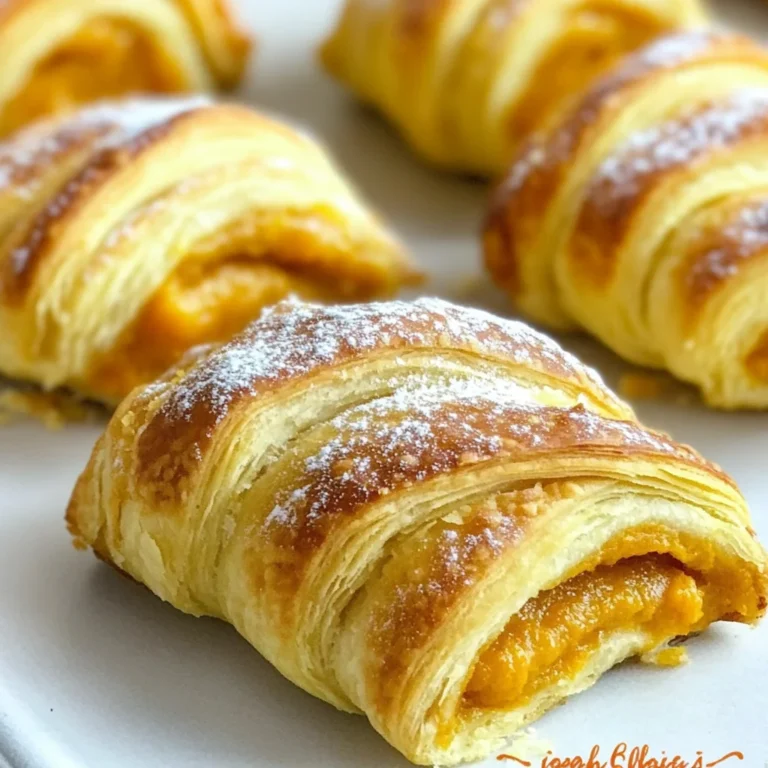 Mini Pumpkin Pie Crescent Rolls