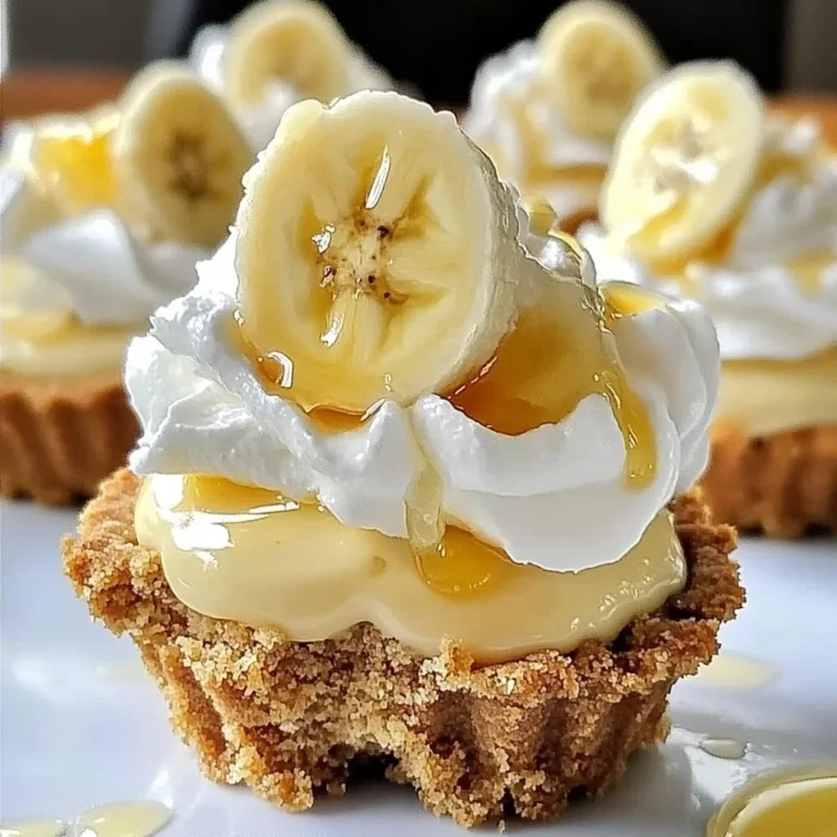 No-Bake Mini Banana Cream Pies - Easy & Delicious Recipe