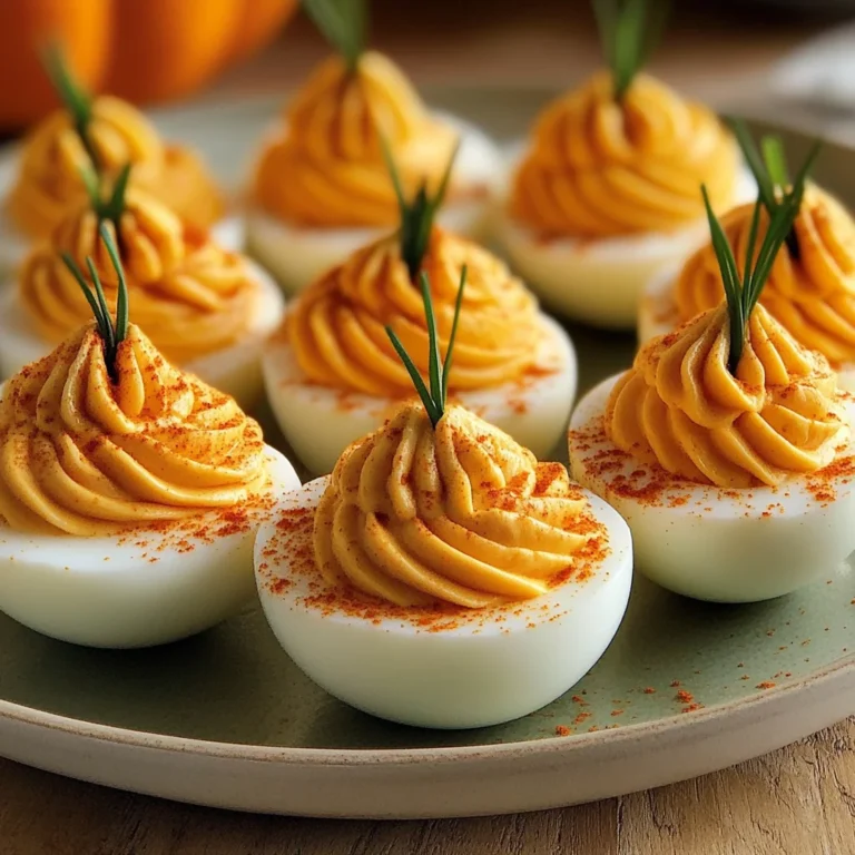 Pumpkin Patch Deviled Eggs