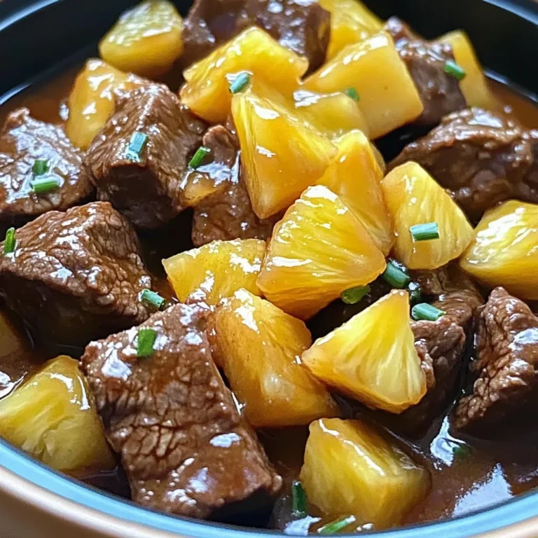 Slow Cooker Pineapple beef Recipe | Easy & Delicious