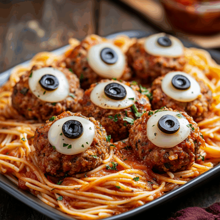 Spooky Spaghetti & Eyeballs