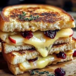 Apple and Cranberry Grilled Cheese