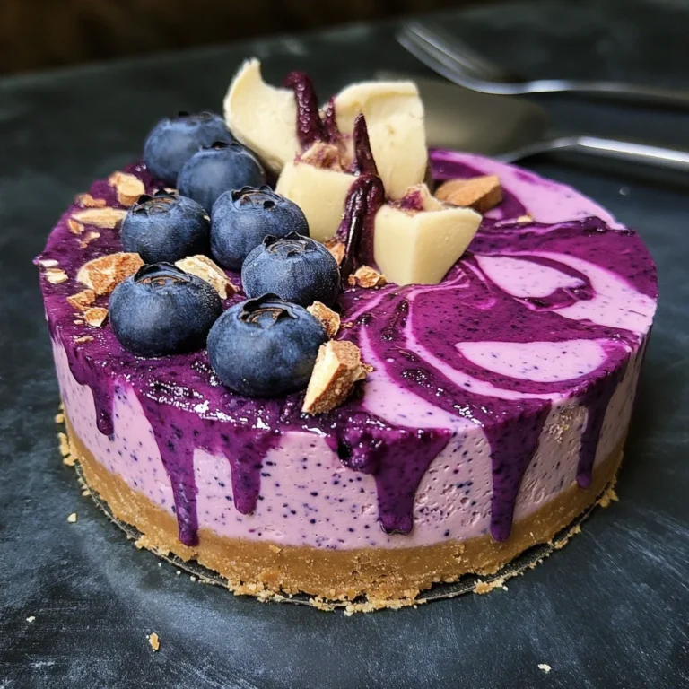 BLUEBERRY ACAI CHEESECAKE