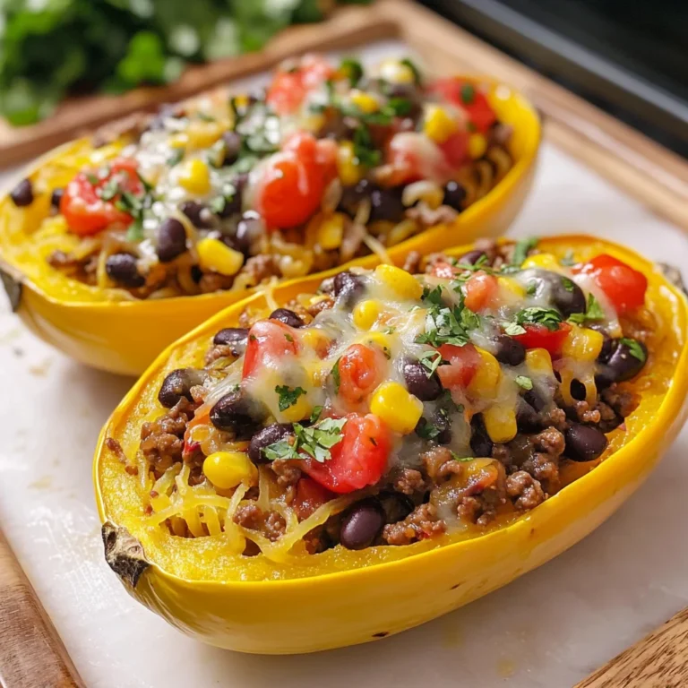 Burrito Spaghetti Squash Boats