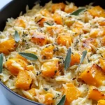 Cheesy Butternut Squash Orzo