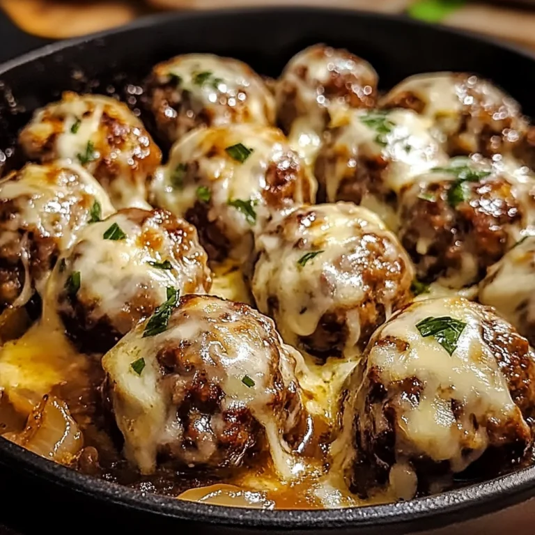 Cheesy French Onion Meatballs: The Ultimate Comfort Food Recipe