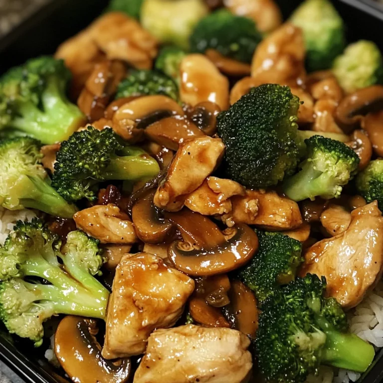 Chicken, Broccoli & Mushroom Stir-Fry