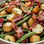 Country Ranch Green Beans 'and Potatoes with Turkey Turkey Turkey Bacon