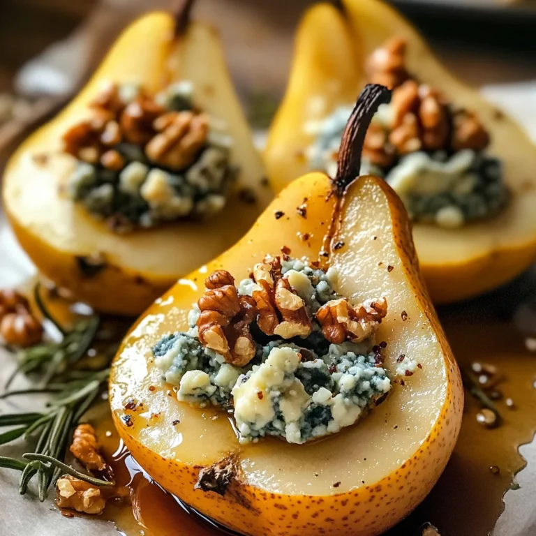 Elegant Blue Cheese Stuffed Pears Recipe