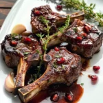 Fancy Pomegranate Lamb Chops