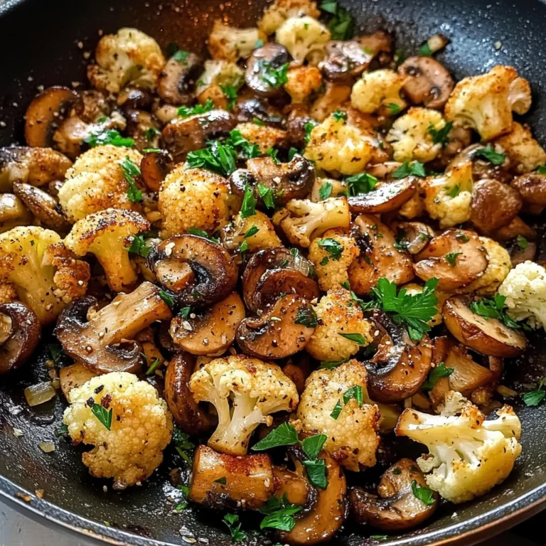 Garlic Cauliflower Mushroom Skillet: Quick & Delicious Dish
