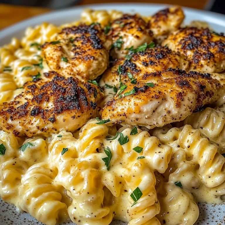 Garlic Parmesan Chicken with Velveeta Rotini Alfredo