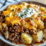 Ground Beef and Potatoes Casserole