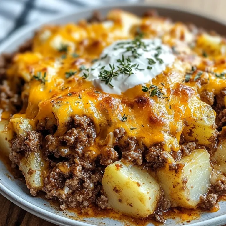 Ground Beef and Potatoes Casserole