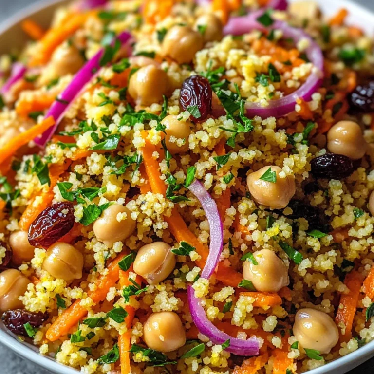 Moroccan-Spiced Chickpea and Carrot Couscous Salad