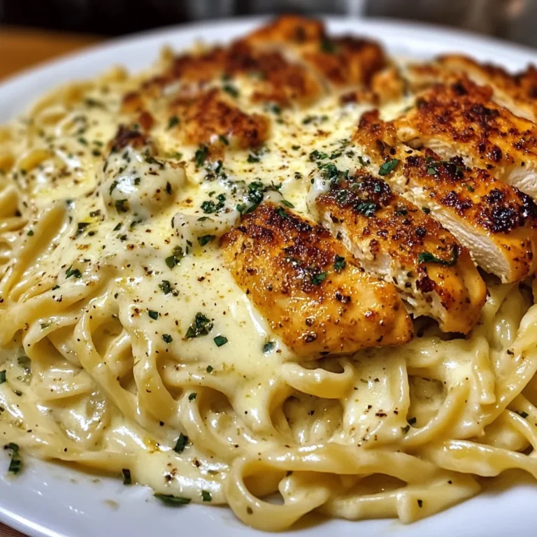 Mozzarella Alfredo Chicken Linguine with Parmesan Garlic