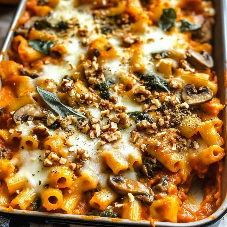 Pasta Bake with Pumpkin Tomato Sauce