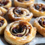 Puff Pastry Mincemeat Pinwheels