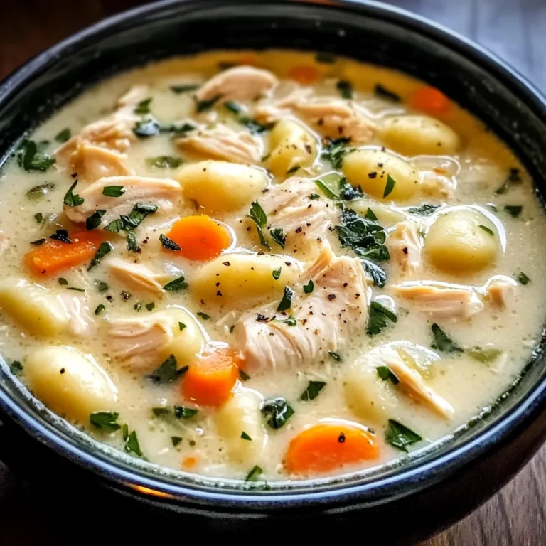 Slow Cooker Chicken Gnocchi Soup