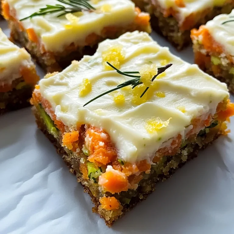 Spiced Ginger Carrot and Zucchini Bars with Lemon Cream Cheese Frosting