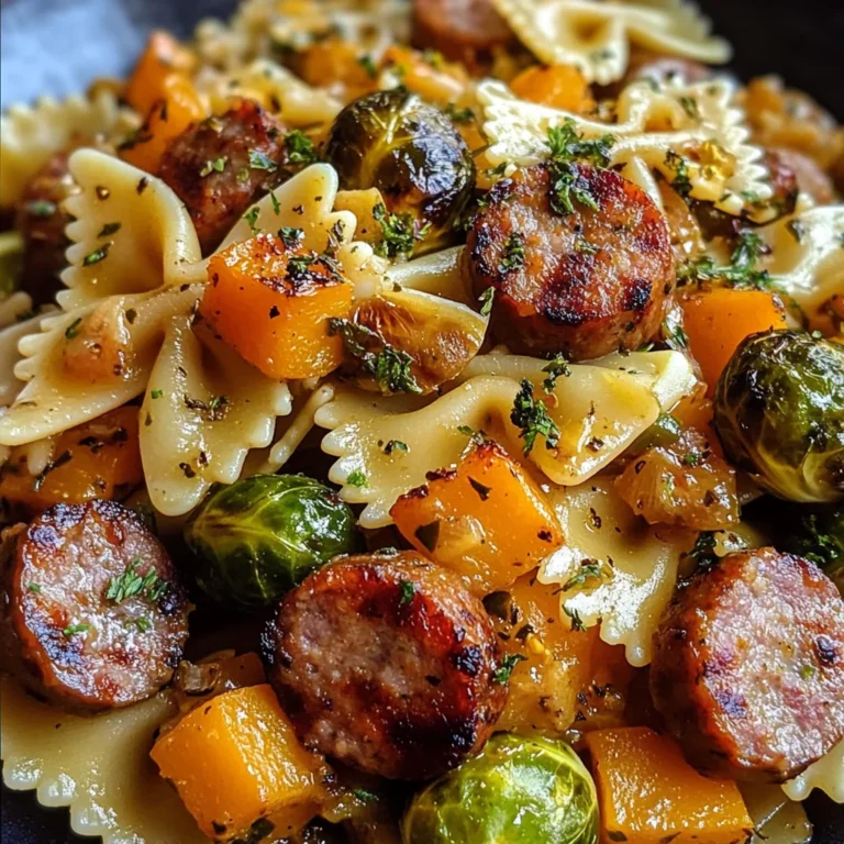 Autumn Sausage Pasta Squash
