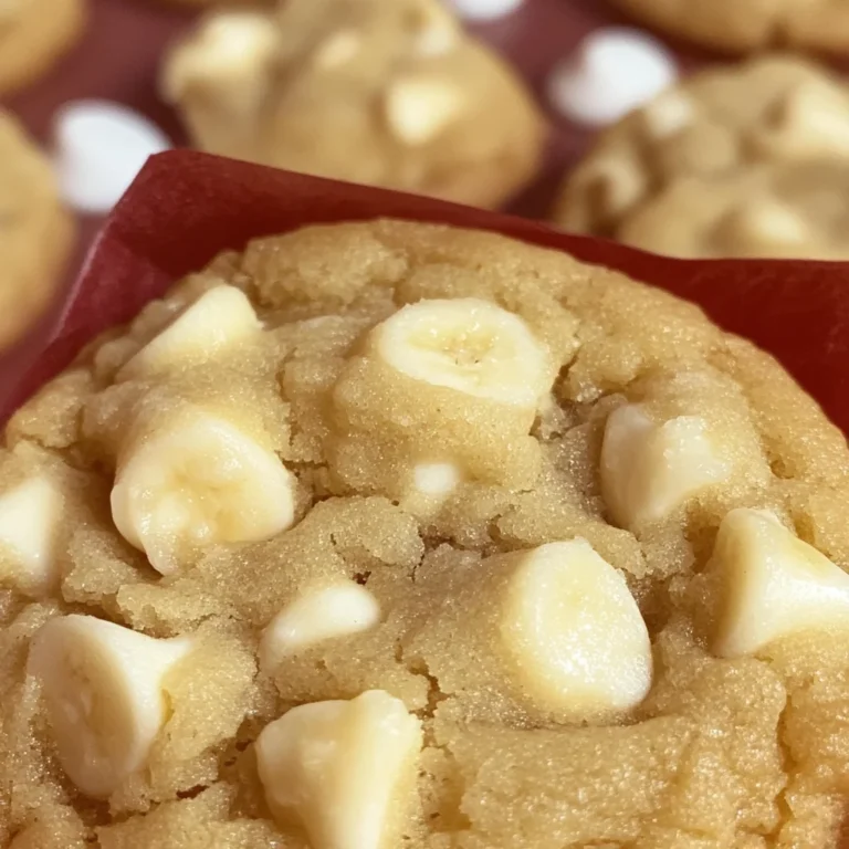 Banana Pudding Cookies with White Chocolate Chips