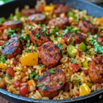 Cajun Sausage and Rice Skillet