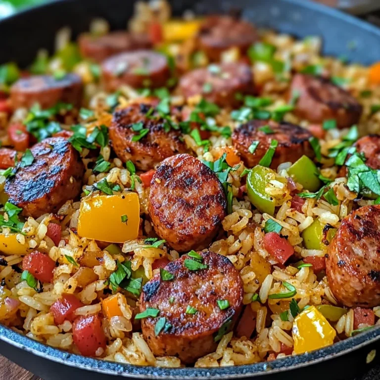 Cajun Sausage and Rice Skillet