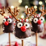 Chocolate Covered Marshmallow Reindeer Recipe