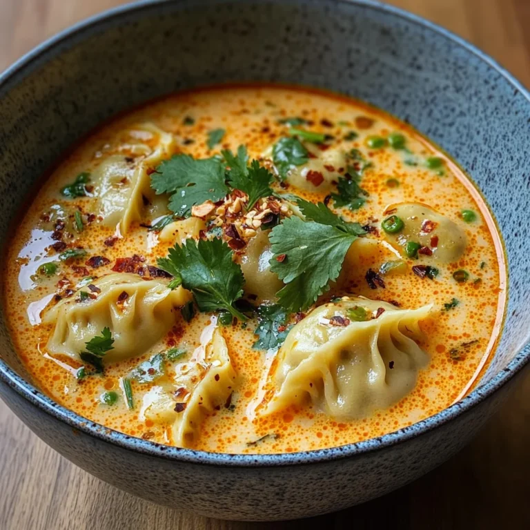 Coconut Curry Soup with Dumplings