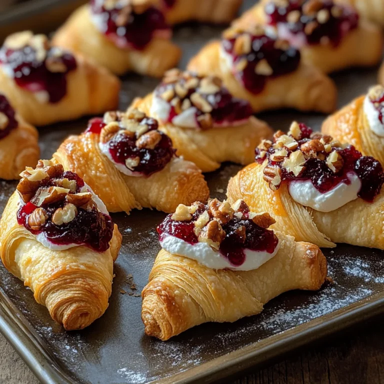 Cranberry Cream Cheese Crescent Bites