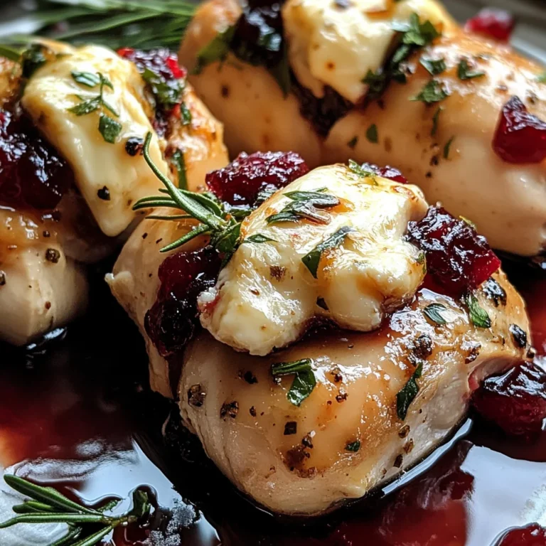 Cranberry and Brie Stuffed Chicken