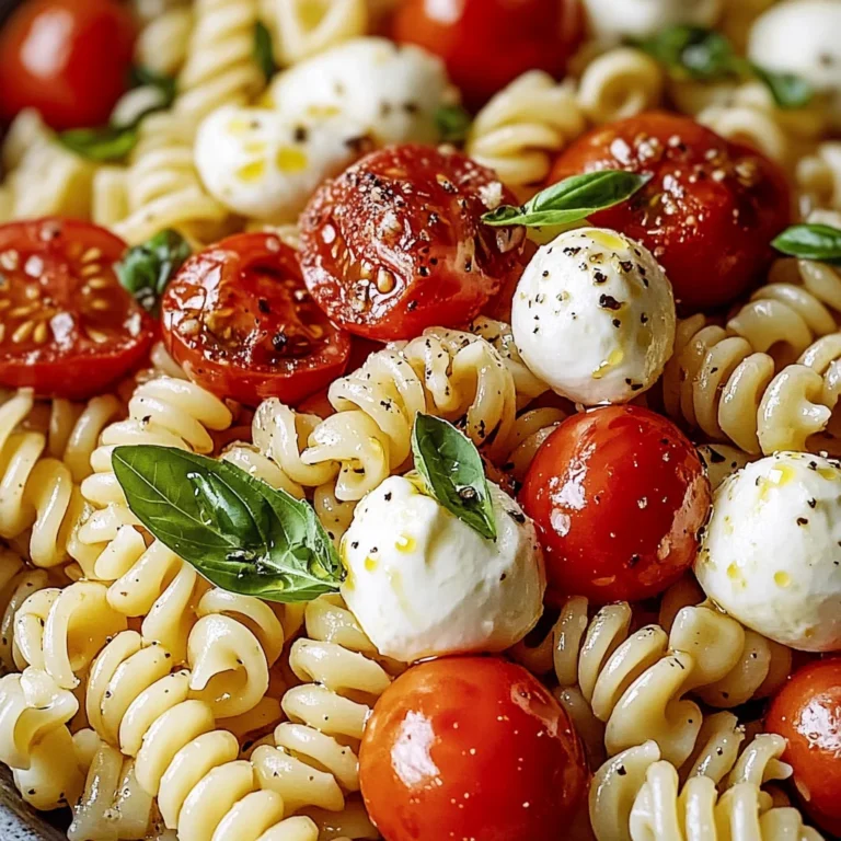 Creamy Caprese Pasta Salad