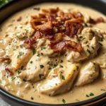 Creamy Chicken Bacon Stroganoff