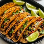 Crispy Sheet Pan Black Bean Tacos (Vegetarian)