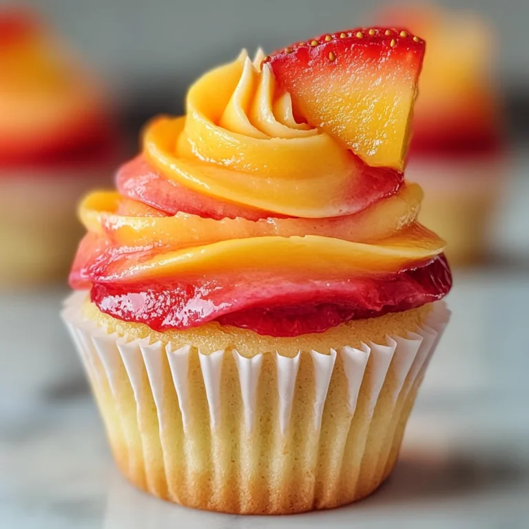 Mango Strawberry Sunset Cupcakes: A Delightful Recipe!