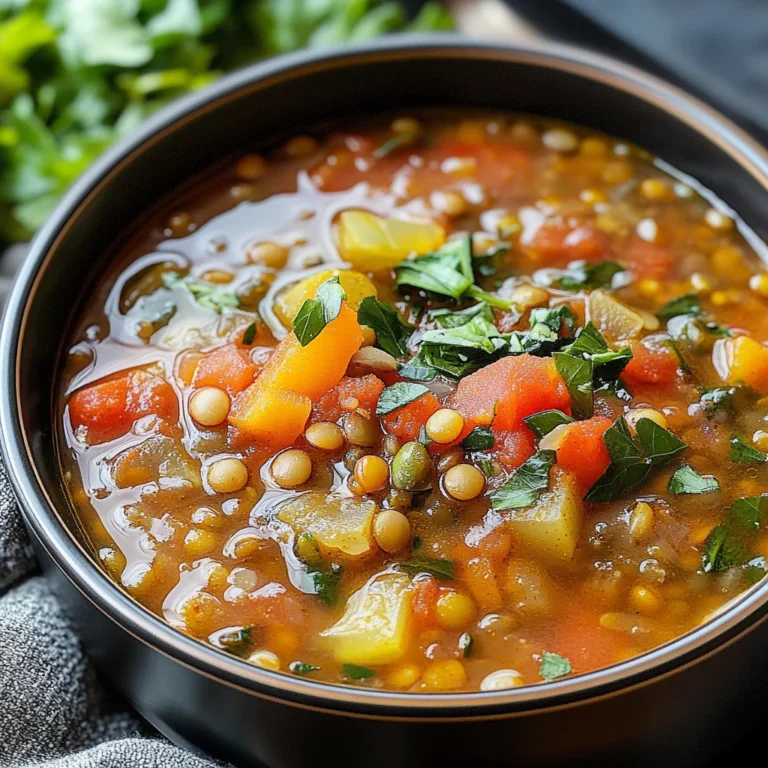 Mediterranean Lentil Soup