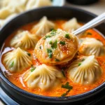 Soup Dumplings in Creamy Gochujang Sauce