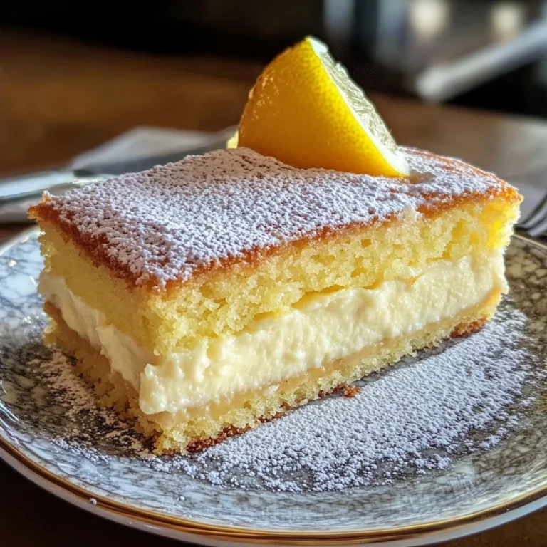 The Best Lemon Custard Cake