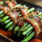 Turkey Bacon-Wrapped Green Bean Bundles recipe
