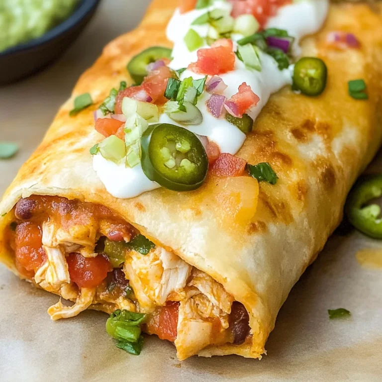 Baked Chicken Chimichanga