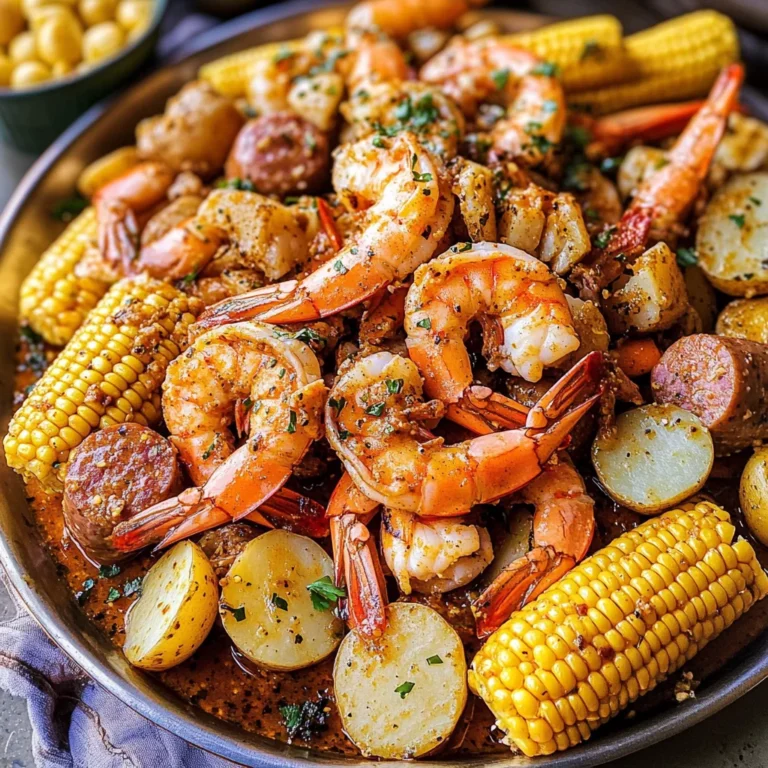Cajun Seafood Boil with Garlic Butter Sauce