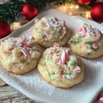 Candy Cane Whipped Shortbread Cookies | Easy and Delicious