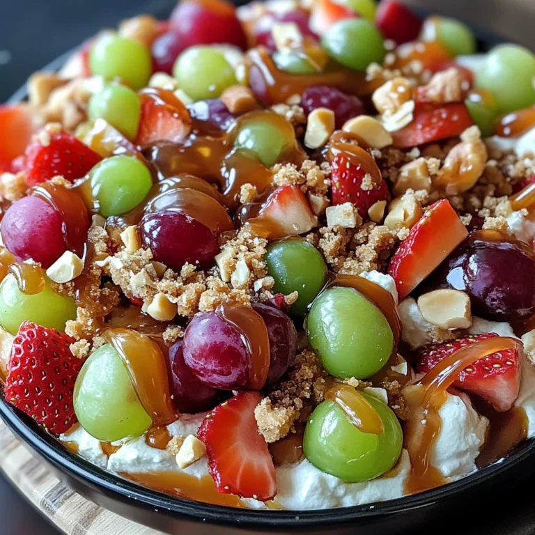 Caramel Crunch Cheesecake Fruit Salad