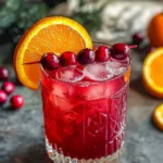 Cranberry and Orange Juice Mocktail