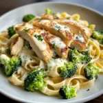 Creamy Chicken & Broccoli Fettuccine Alfredo