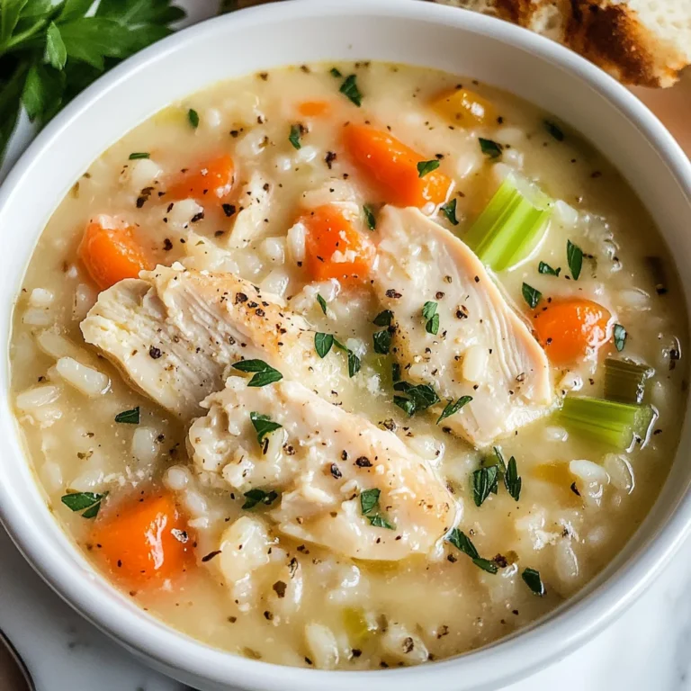 Creamy Chicken and Rice Soup
