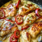 Creamy Pepperoncini Chicken Skillet Recipe - Quick & Easy